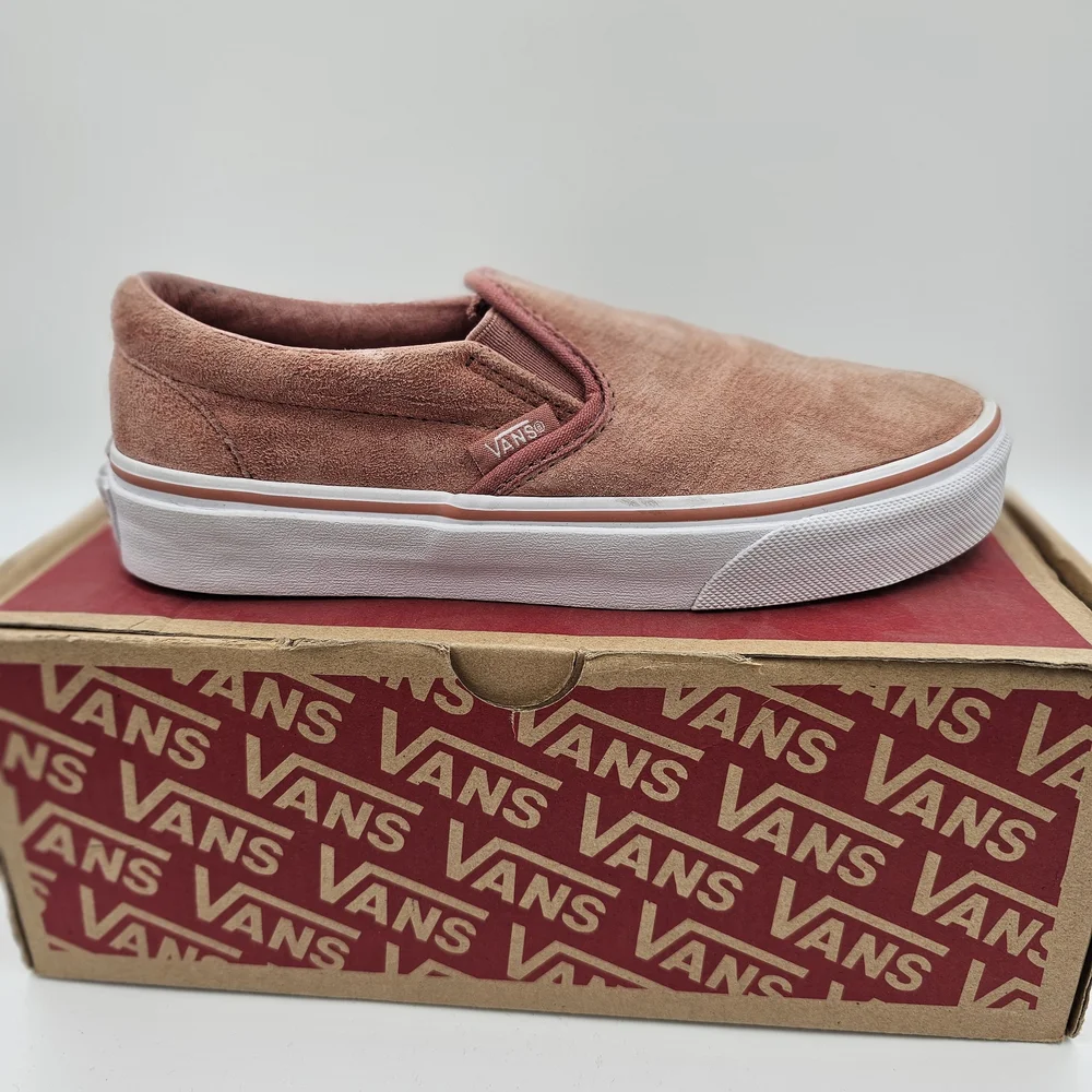 Vans Dusty Rose Suede Slip-On Shoes - Picture 3 of 10